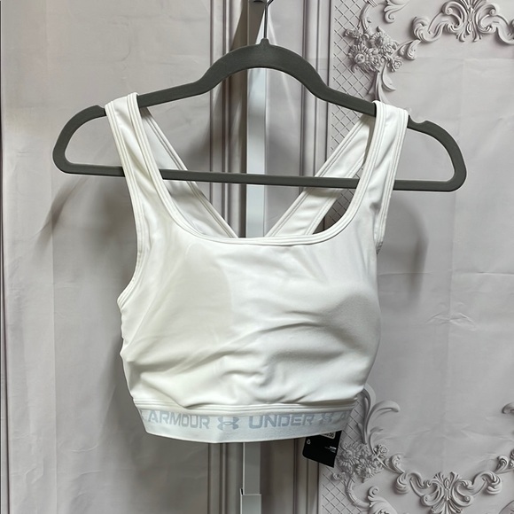 Under Armour Women's White Sports Bra new plus 2x - Picture 1 of 4